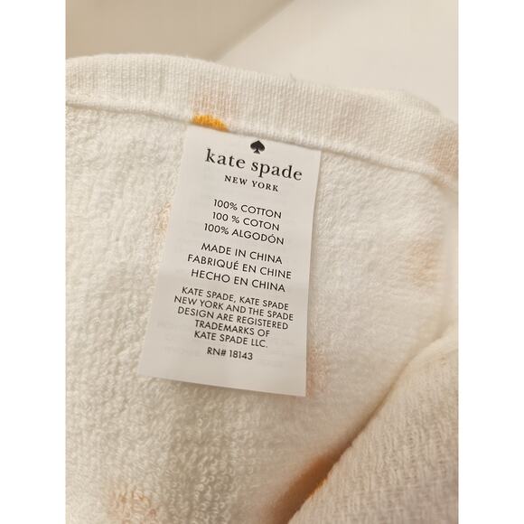 Kate Spade Set of 2 Kitchen Towels Rum Punch Drink 17"X28"‎ 100% Cotton White - Picture 5 of 7